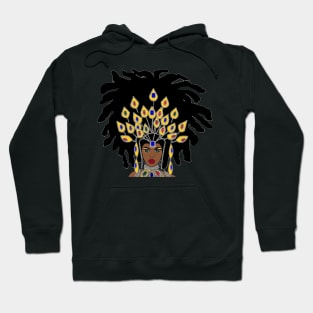 Natural Hair Queen Loc Afro Beauty Hoodie